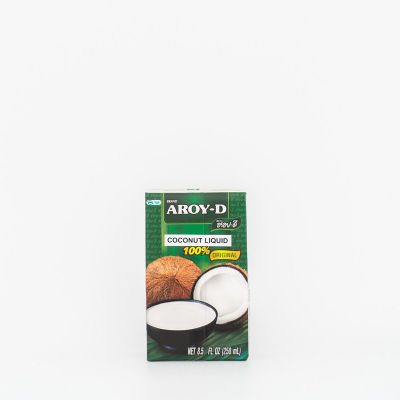 נוזל אגוז קוקוס AROY D בקרטון 250 מ"ל 椰奶纸盒AROY D.